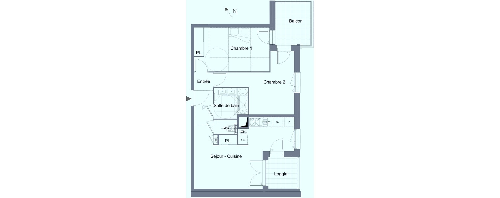 Appartement T3 de 55,95 m2 &agrave; Caluire-Et-Cuire Caluire et cuire le bourg