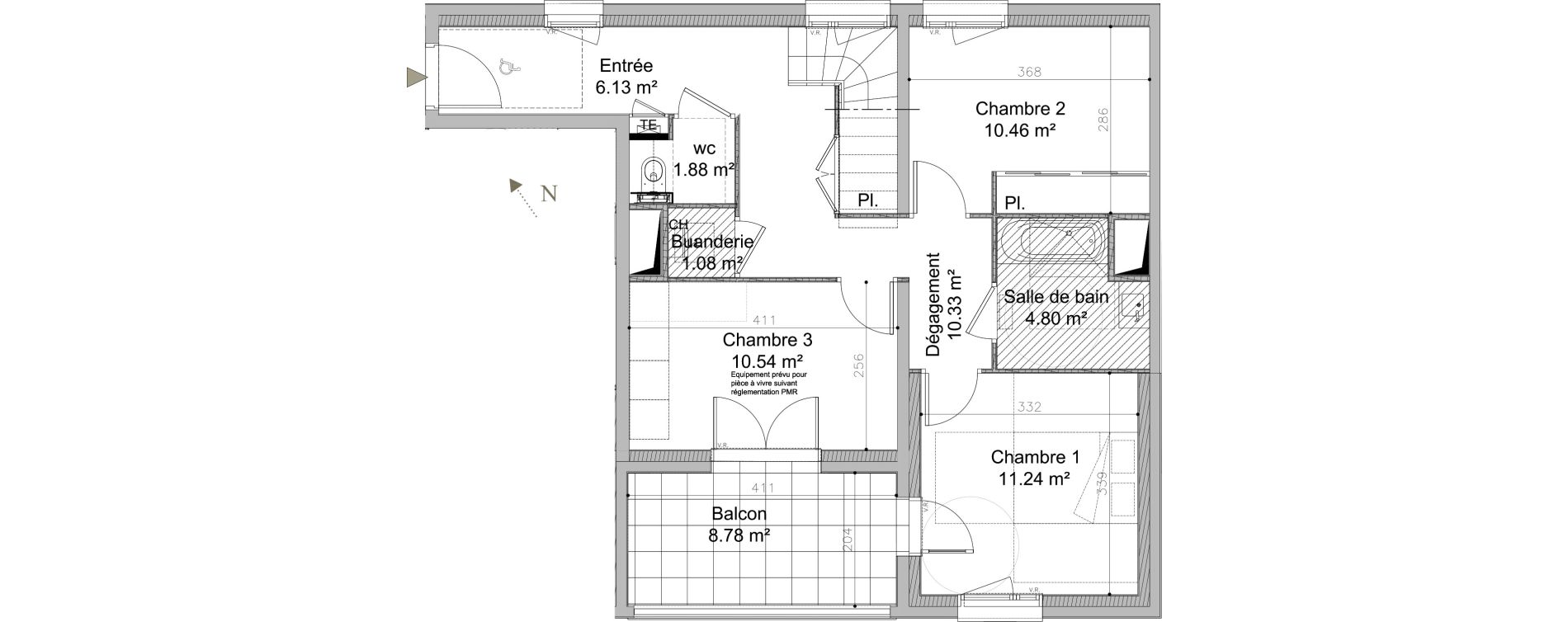 Duplex T5 de 102,35 m2 &agrave; Caluire-Et-Cuire Caluire et cuire le bourg