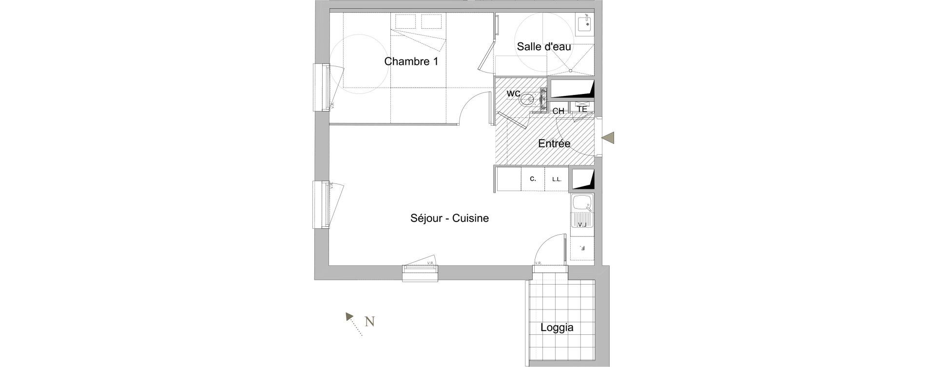 Appartement T2 de 41,15 m2 &agrave; Caluire-Et-Cuire Caluire et cuire le bourg