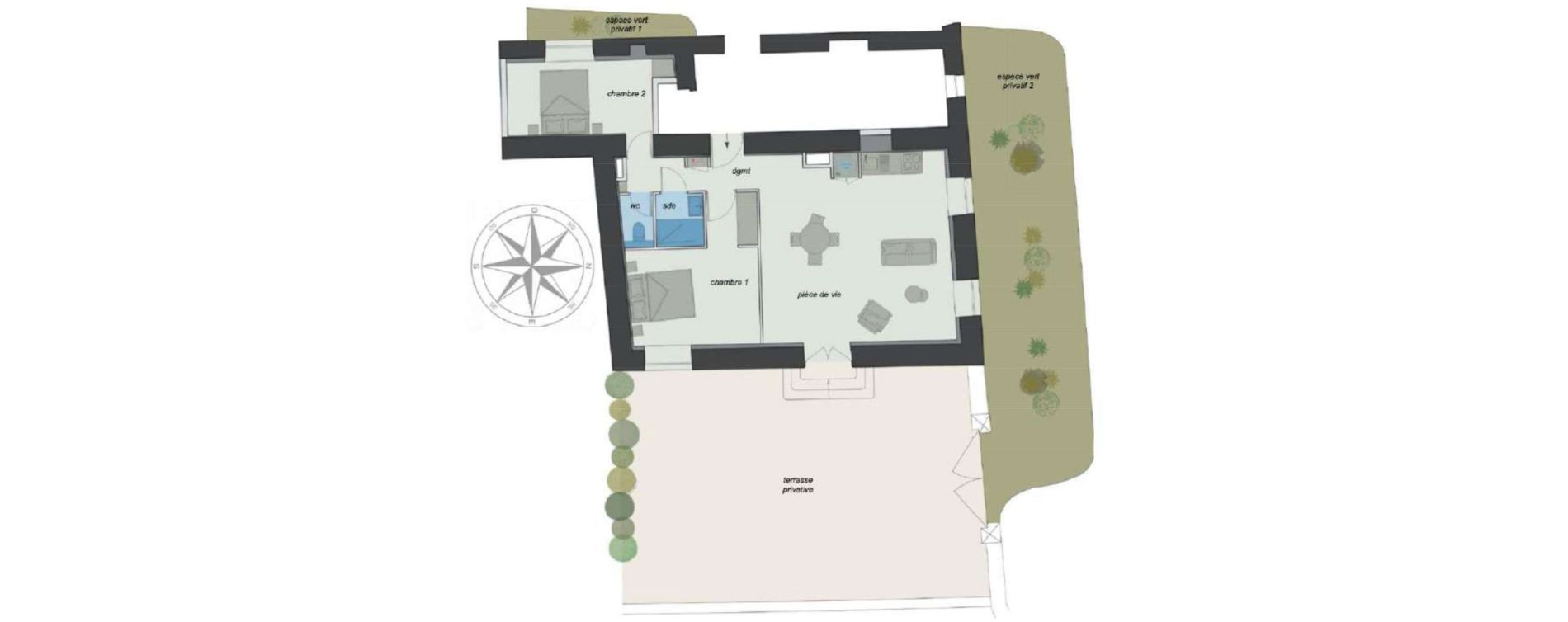Appartement T3 de 63,10 m2 &agrave; Charbonni&egrave;res-Les-Bains Centre