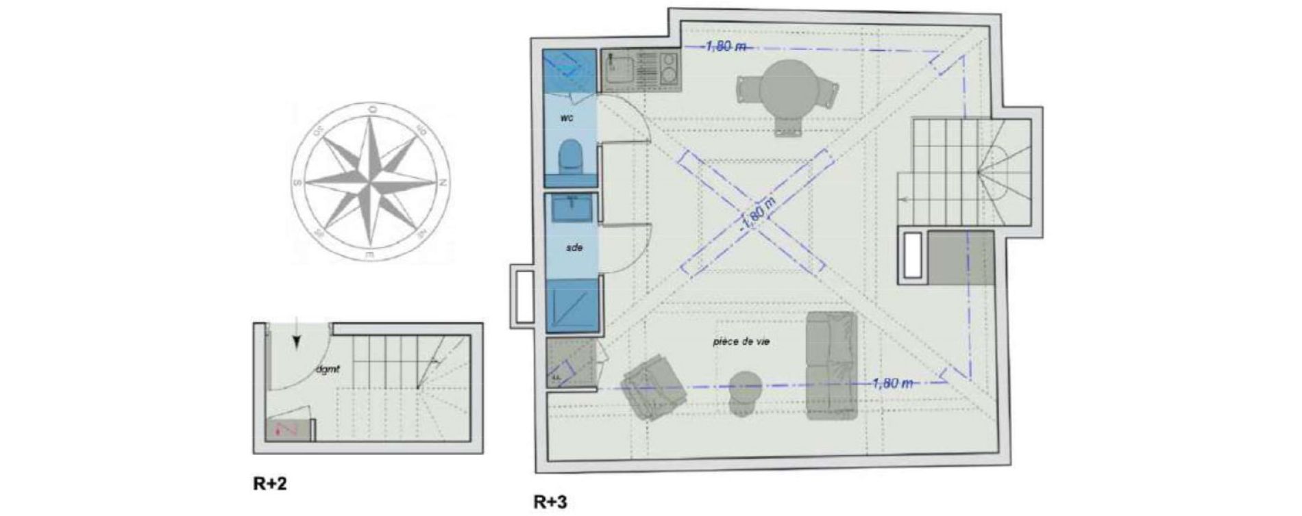 Studio de 30,70 m2 &agrave; Charbonni&egrave;res-Les-Bains Centre