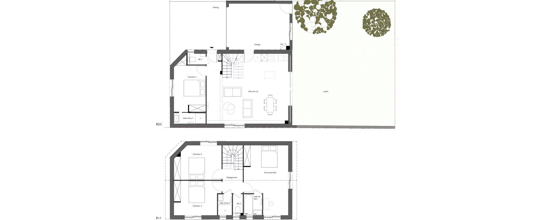 Maison T5 de 112,00 m2 &agrave; Charbonni&egrave;res-Les-Bains Centre