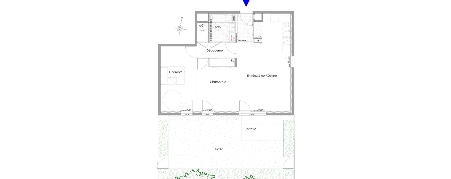 Appartement T3 de 68,04 m2 &agrave; Charbonni&egrave;res-Les-Bains Centre