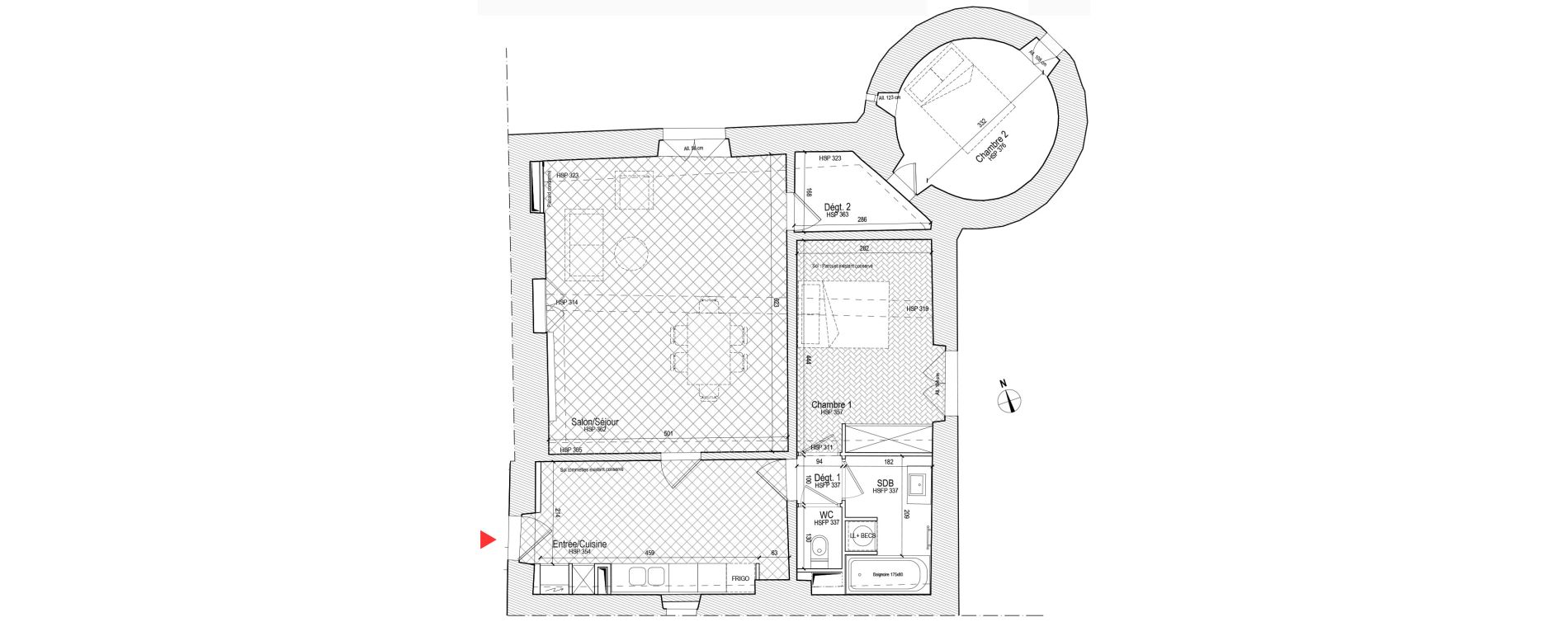 Appartement T3 de 77,70 m2 &agrave; Chassagny Centre