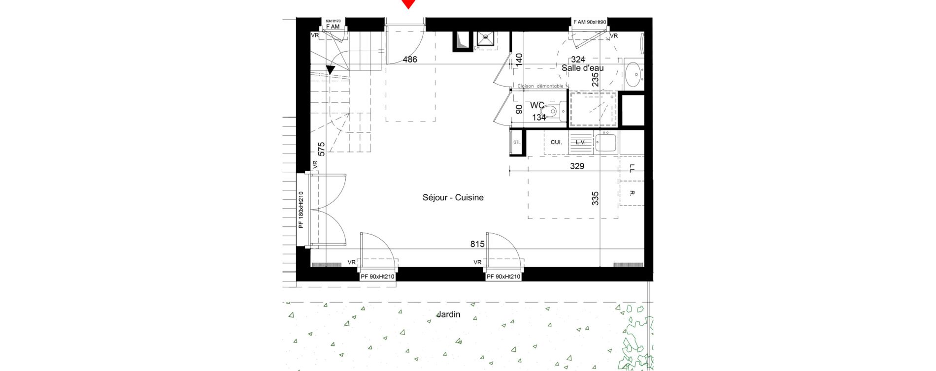 Maison T4 de 82,35 m2 &agrave; Chassieu Centre
