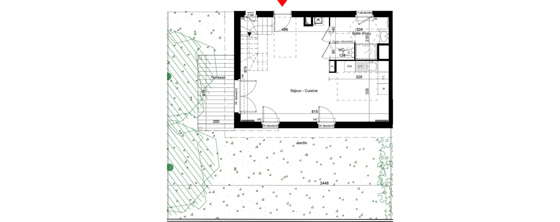 Maison T4 de 82,35 m2 &agrave; Chassieu Centre