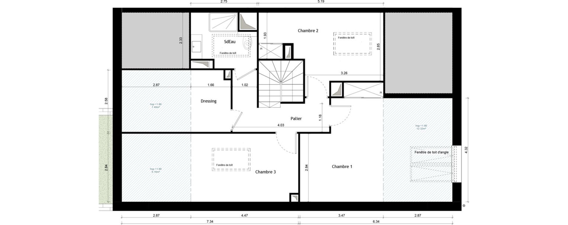 Duplex T4 de 100,76 m2 &agrave; Collonges-Au-Mont-D'Or Centre