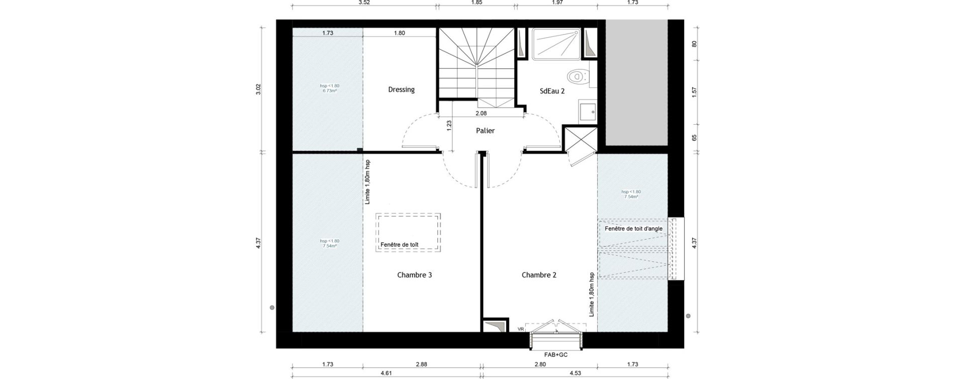 Duplex T4 de 98,72 m2 &agrave; Collonges-Au-Mont-D'Or Centre