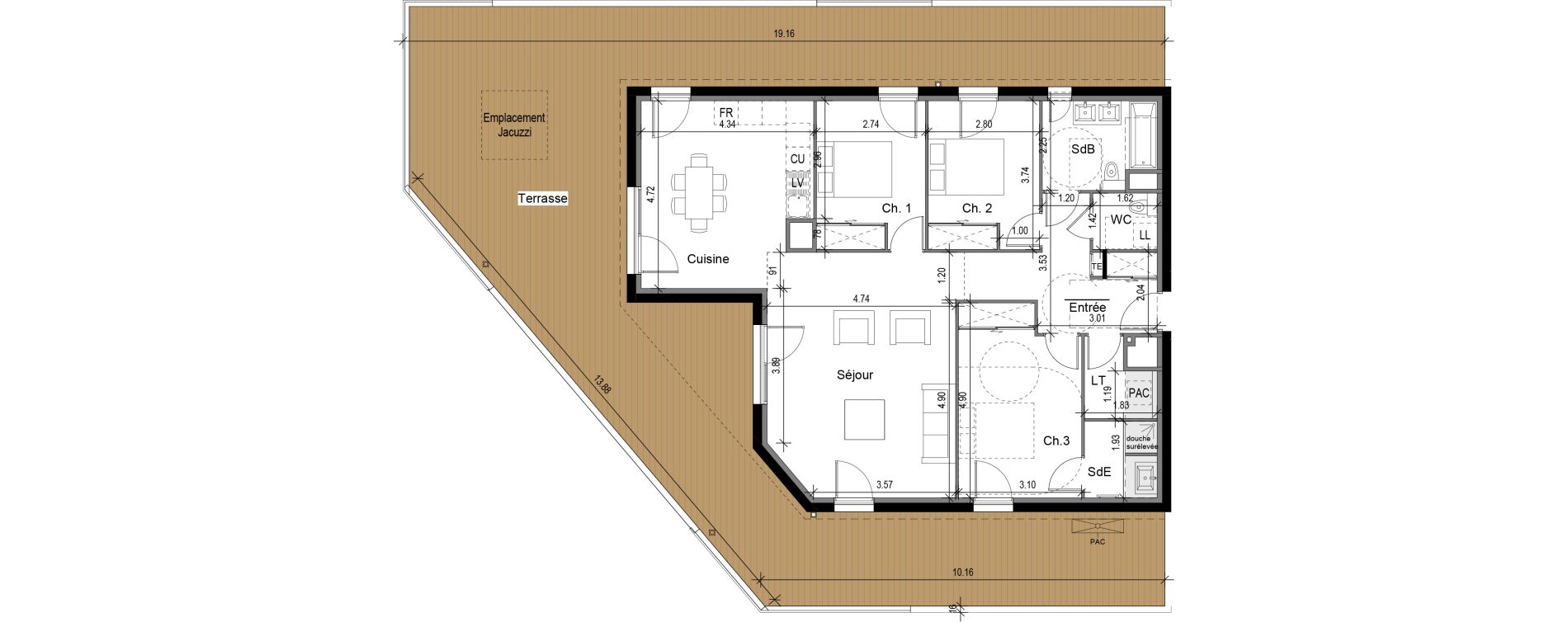 Appartement T4 de 107,10 m2 &agrave; Collonges-Au-Mont-D'Or Centre