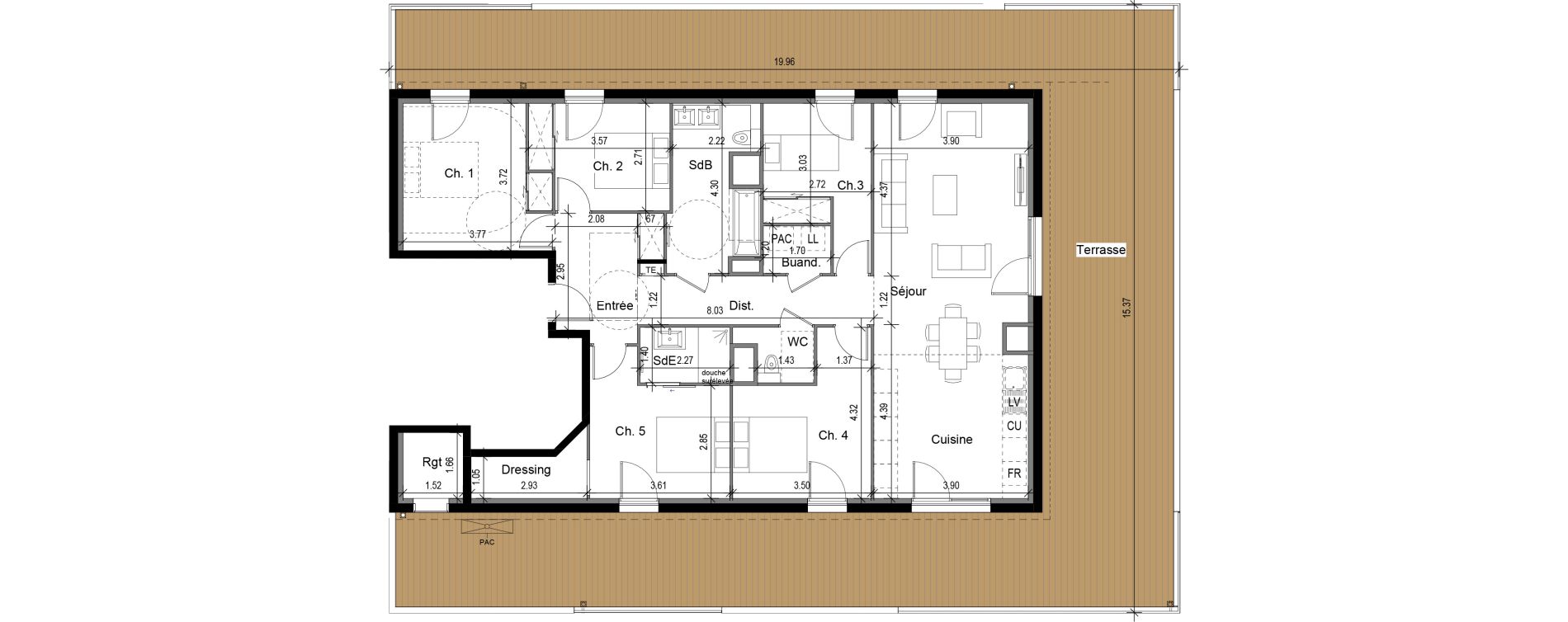 Appartement T6 de 127,10 m2 &agrave; Collonges-Au-Mont-D'Or Centre