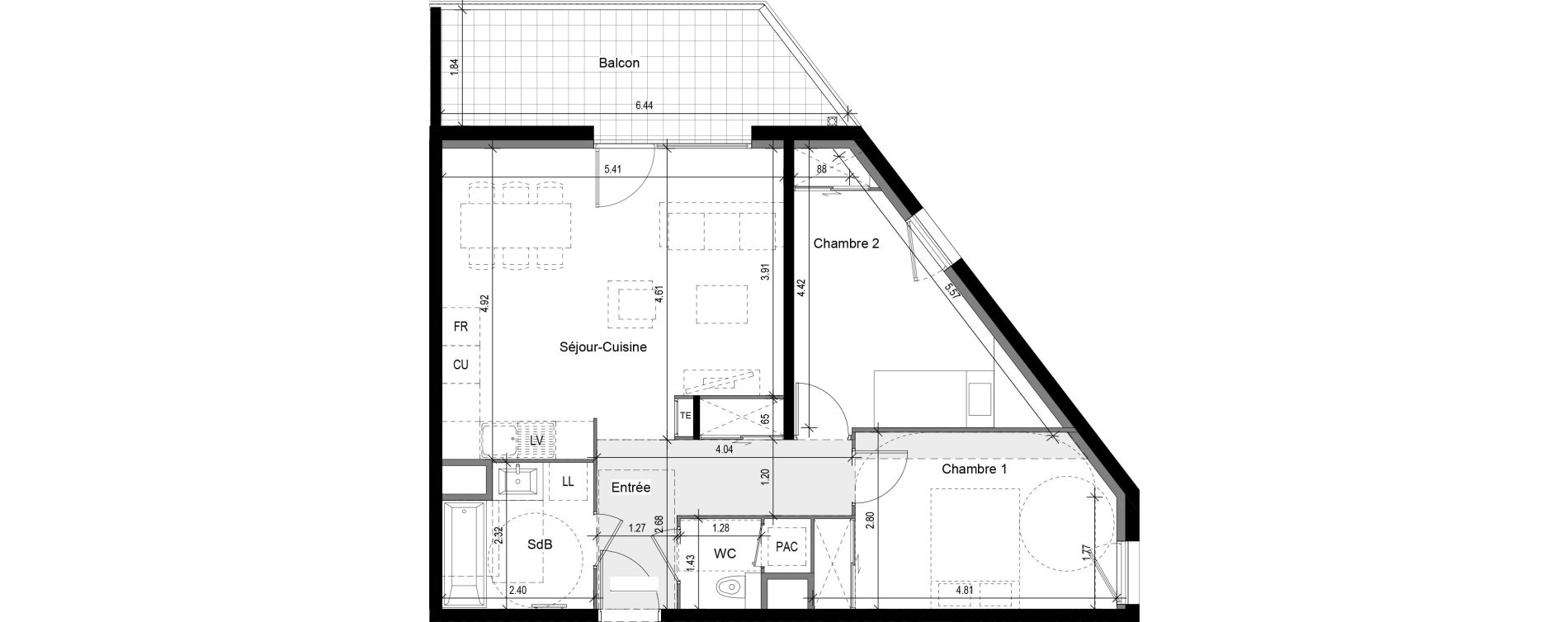 Appartement T3 de 62,60 m2 &agrave; Collonges-Au-Mont-D'Or Centre