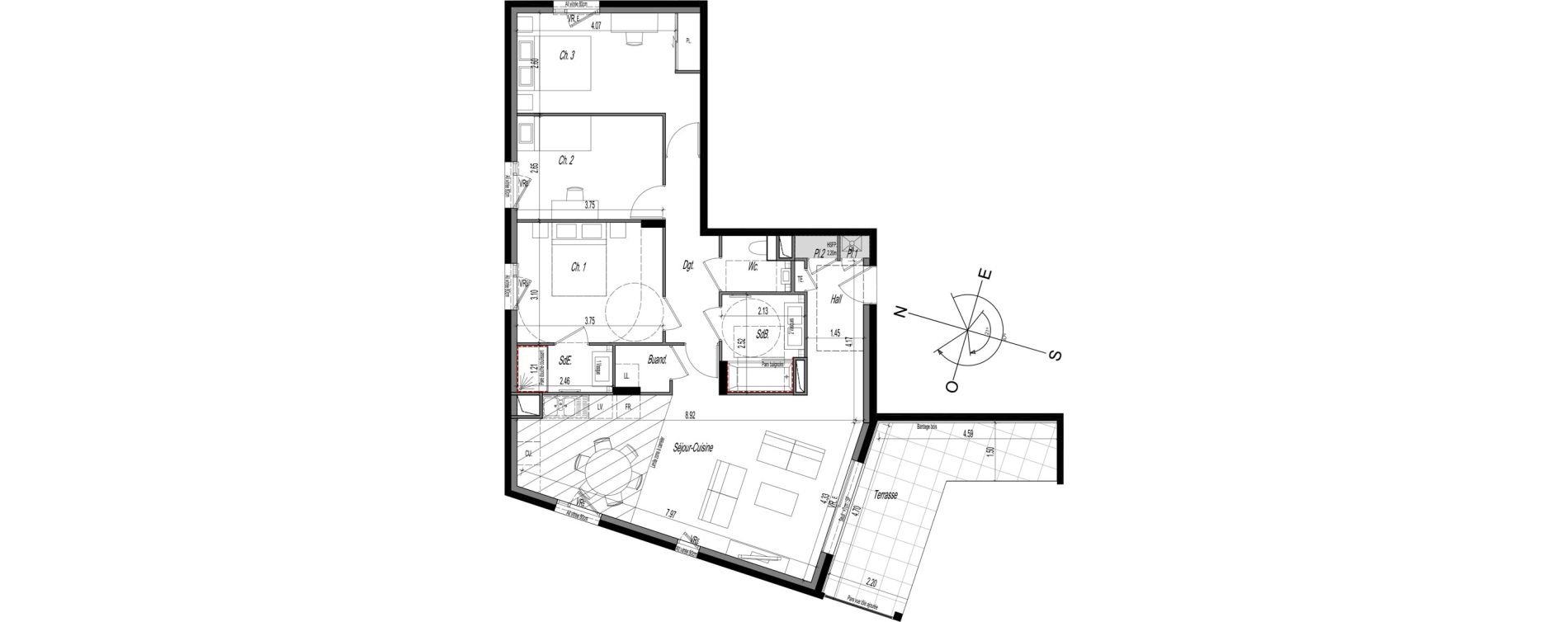 Appartement T4 de 90,20 m2 &agrave; Collonges-Au-Mont-D'Or Centre