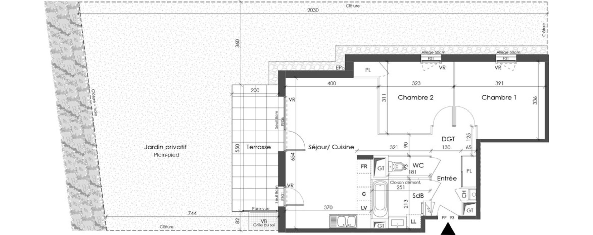 Appartement T3 de 63,53 m2 &agrave; Corbas Balmes - bourlione