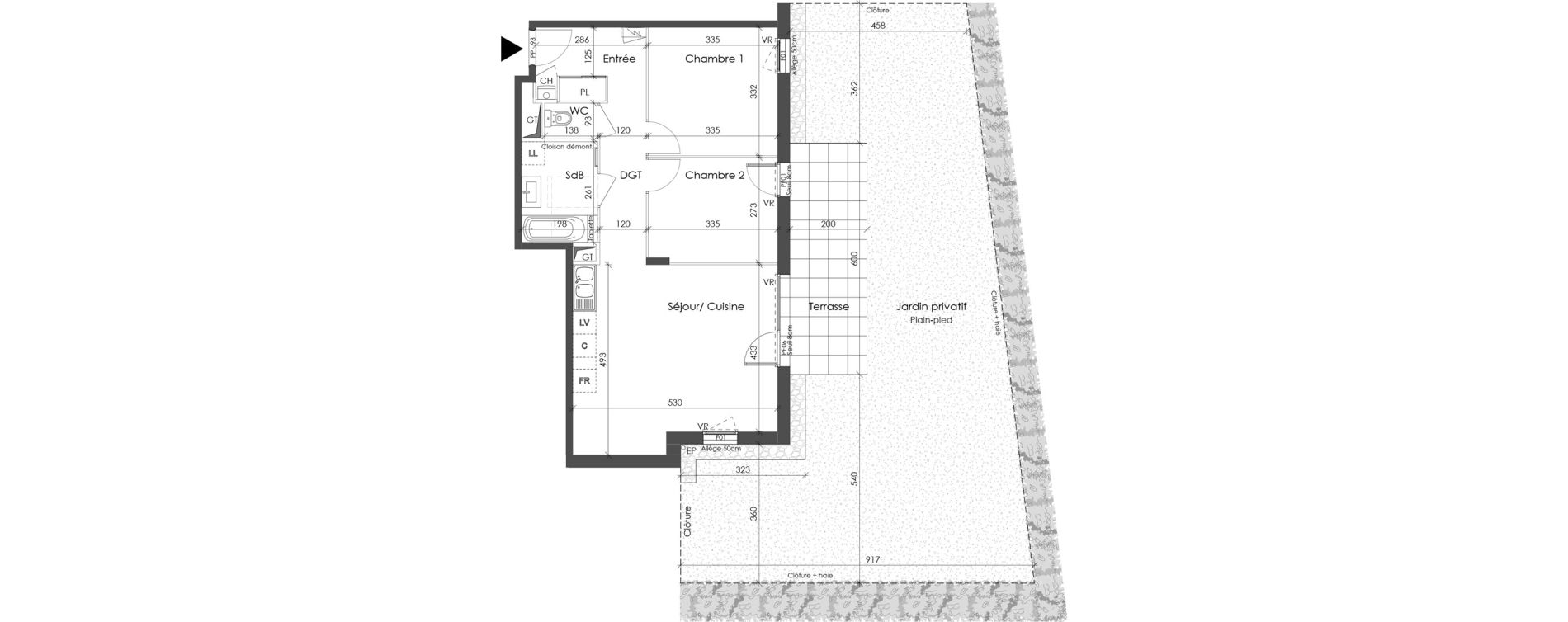 Appartement T3 de 61,33 m2 &agrave; Corbas Balmes - bourlione