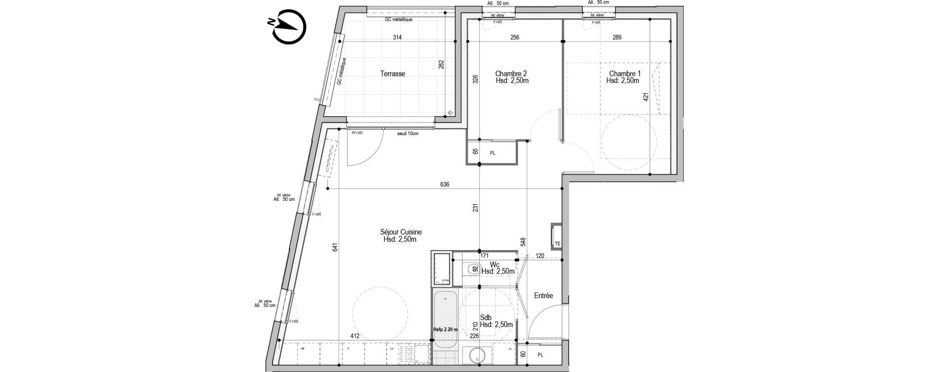 Appartement T3 de 63,36 m2 &agrave; D&eacute;cines-Charpieu Centre