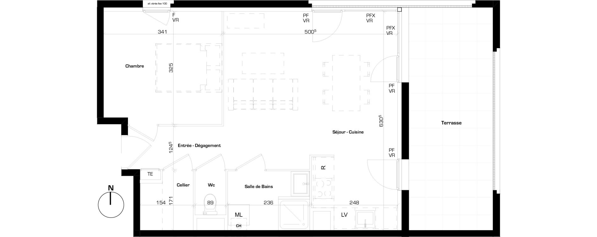 Appartement T2 de 49,65 m2 &agrave; Feyzin Centre