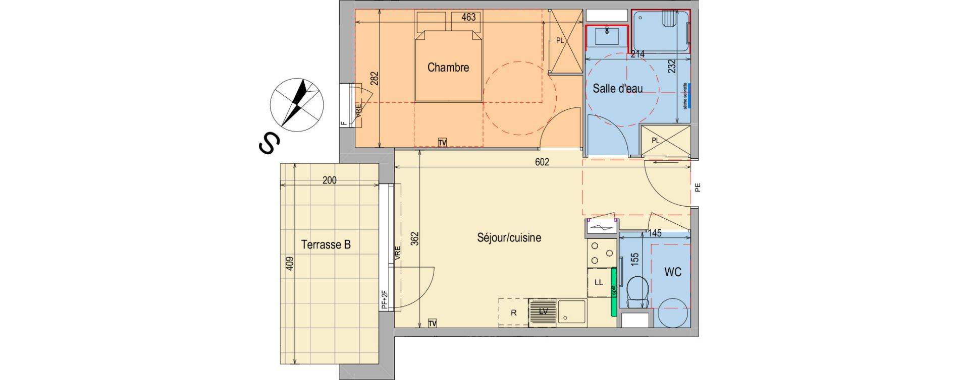 Appartement T2 de 40,00 m2 &agrave; Feyzin Centre