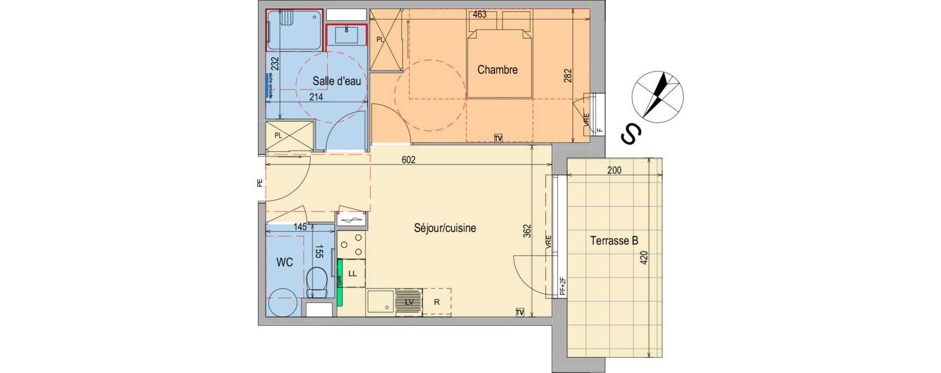 Appartement T2 de 40,00 m2 &agrave; Feyzin Centre