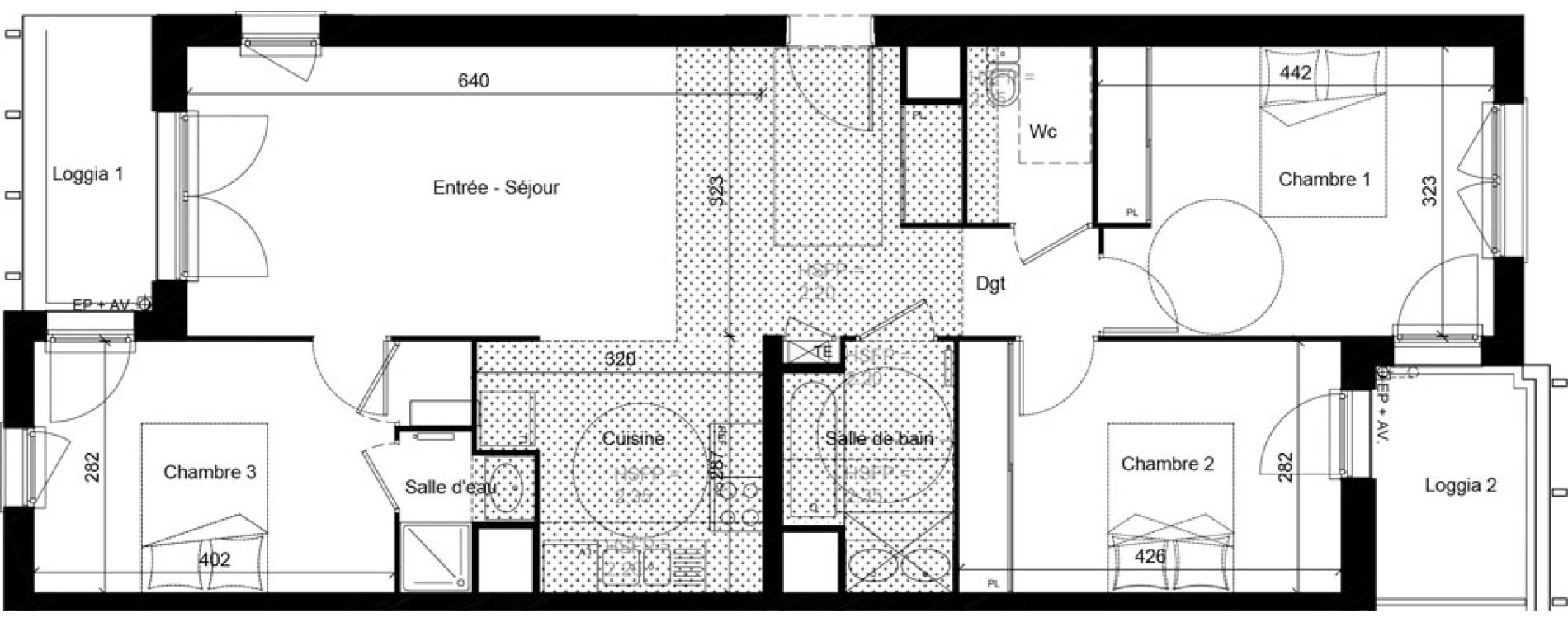 Appartement T4 de 85,10 m2 &agrave; Givors Centre