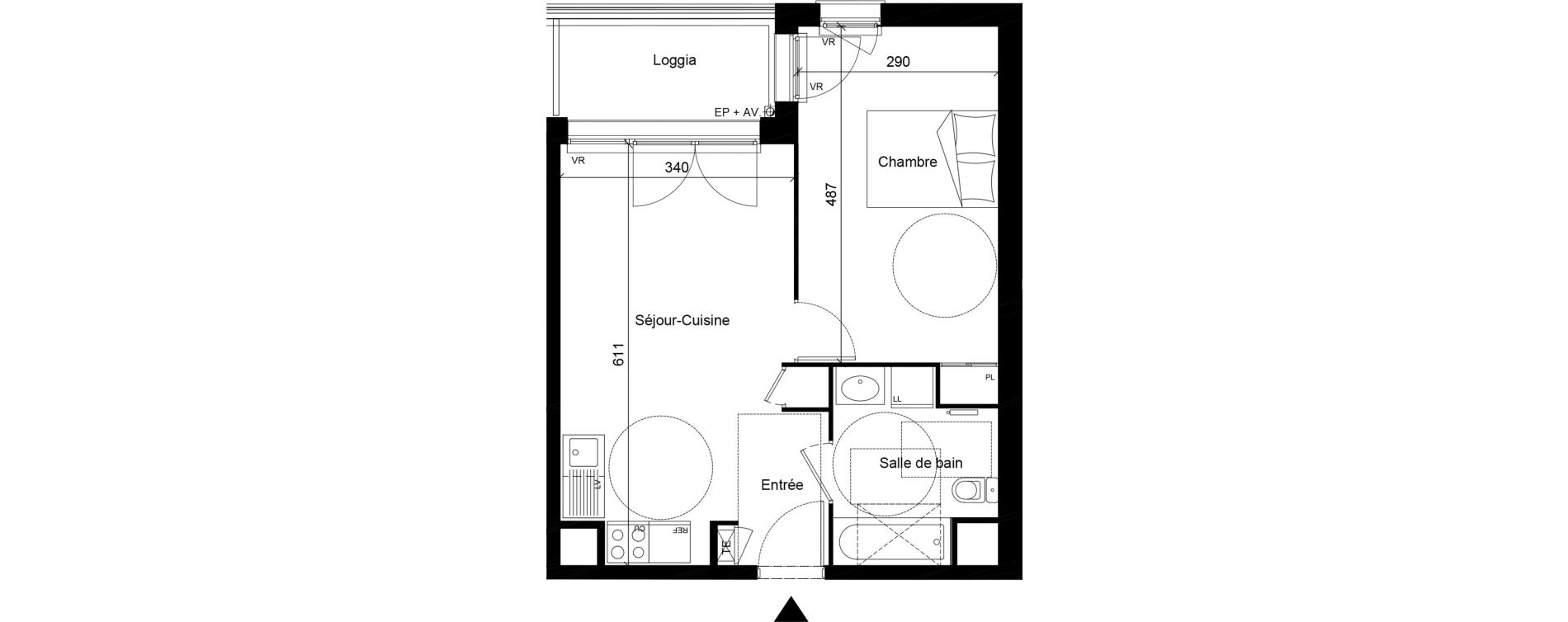 Appartement T2 de 42,00 m2 &agrave; Givors Centre