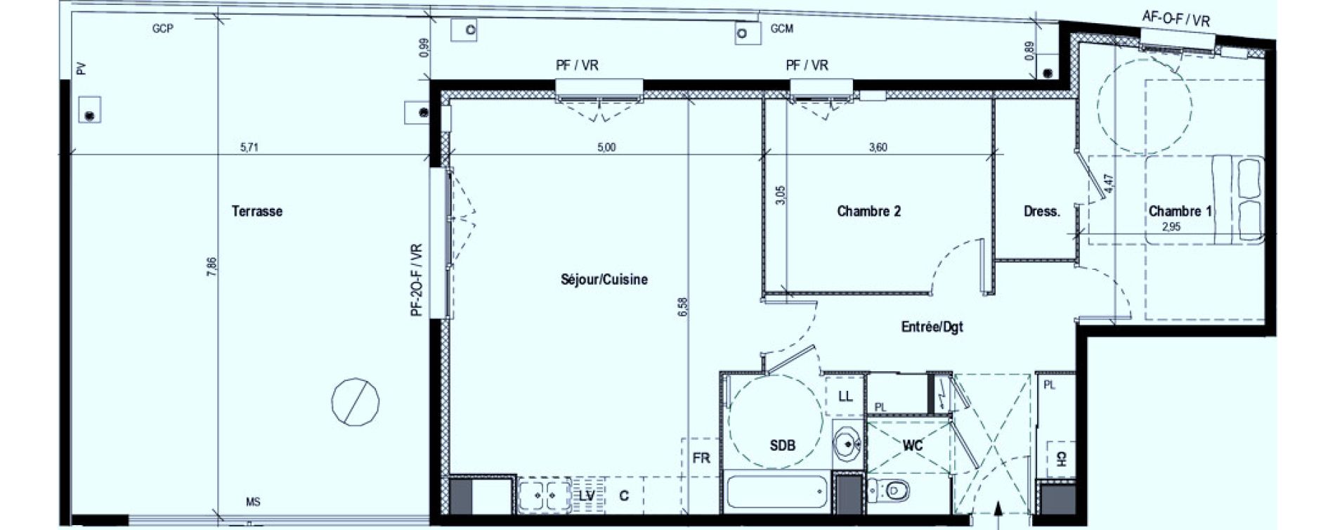 Appartement T3 de 75,70 m2 &agrave; Givors Centre