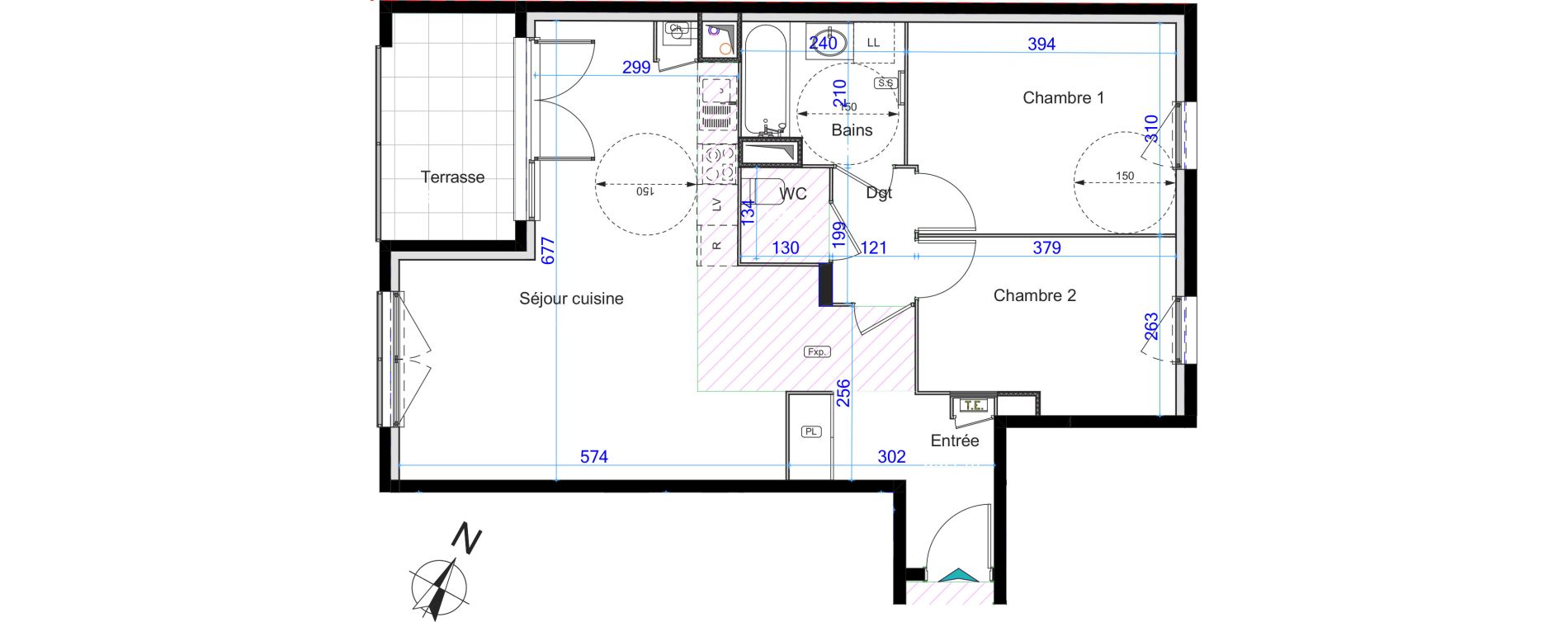 Appartement T3 de 67,03 m2 &agrave; Grigny Centre