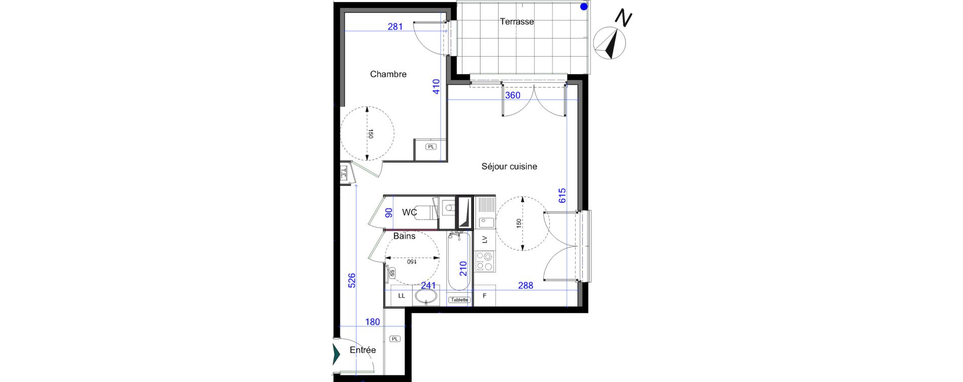 Appartement T2 de 47,55 m2 &agrave; Grigny Centre