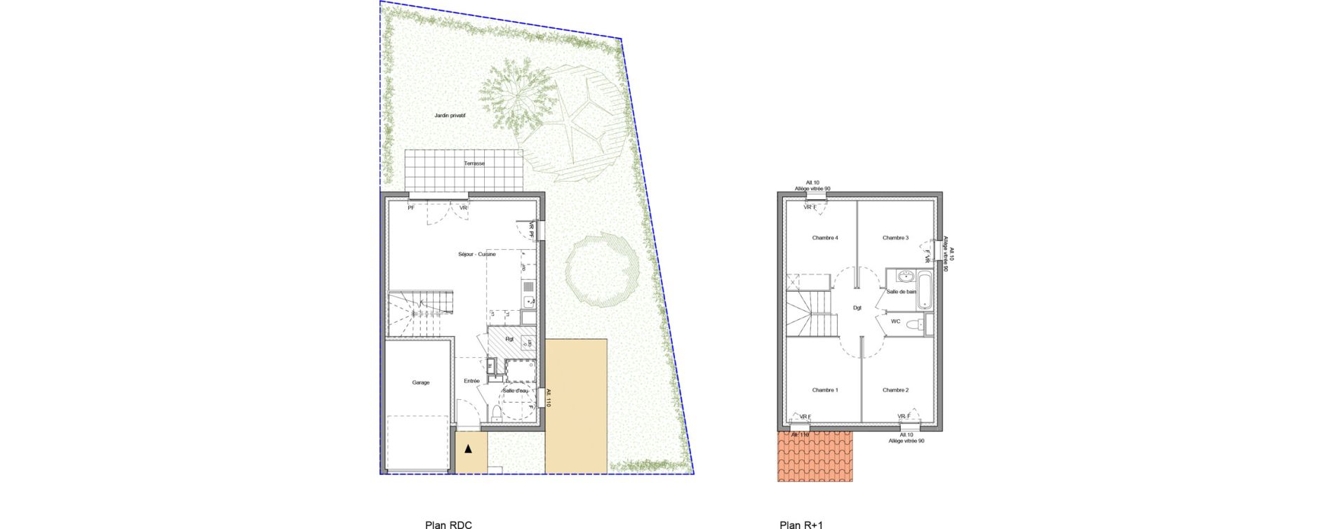 Maison T5 de 87,20 m2 &agrave; Haute-Rivoire Centre