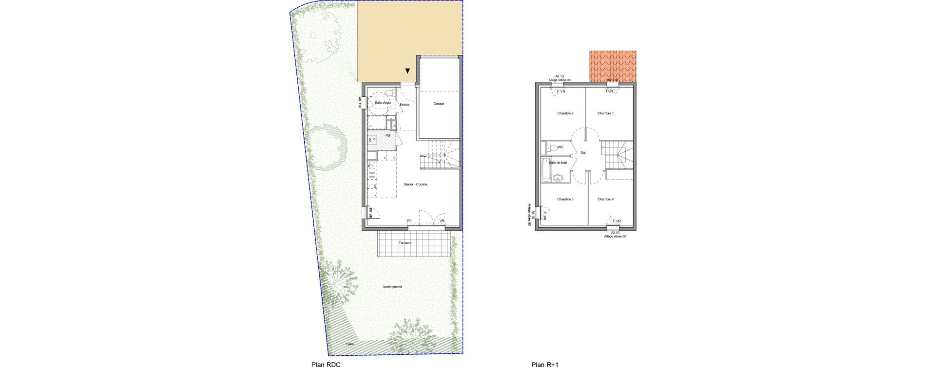 Maison T5 de 87,45 m2 &agrave; Haute-Rivoire Centre