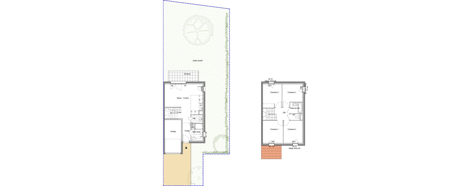 Maison T5 de 87,45 m2 &agrave; Haute-Rivoire Centre