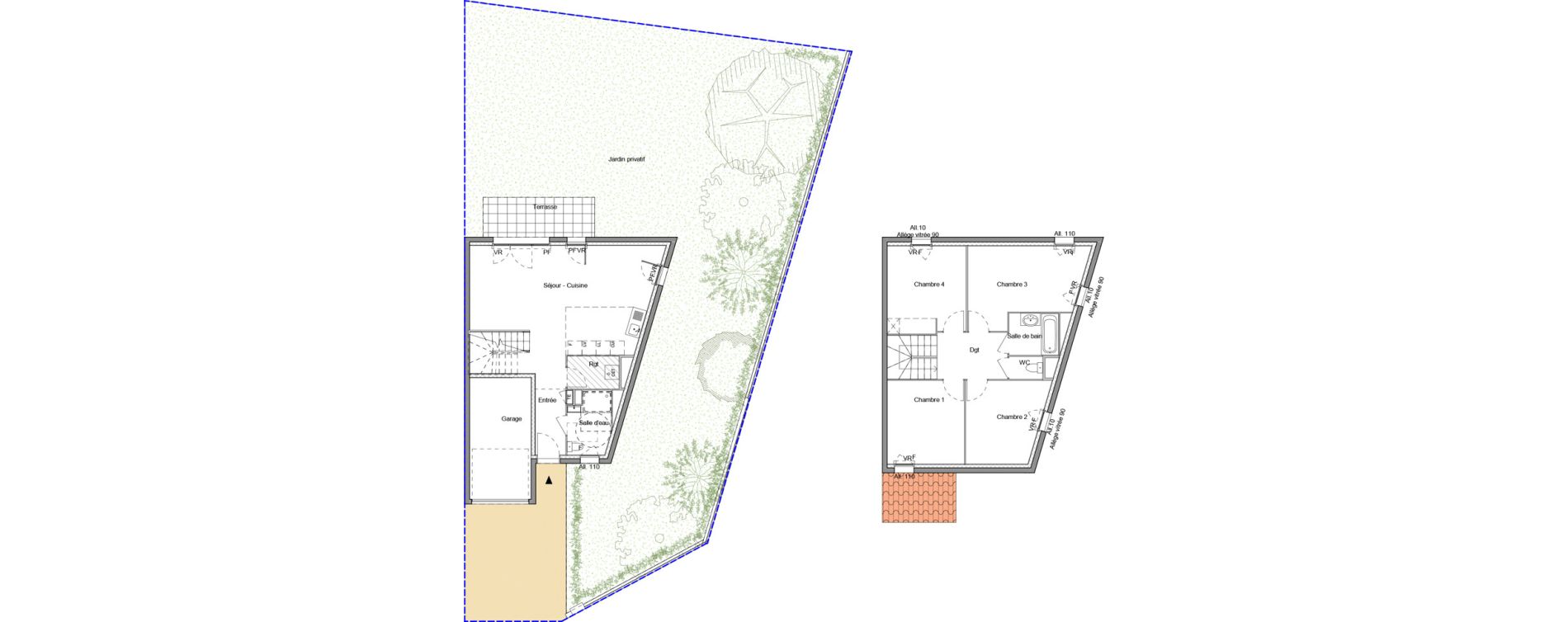 Maison T5 de 104,90 m2 &agrave; Haute-Rivoire Centre