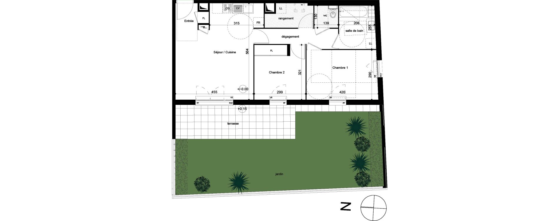 Appartement T3 de 63,05 m2 &agrave; Lentilly Centre