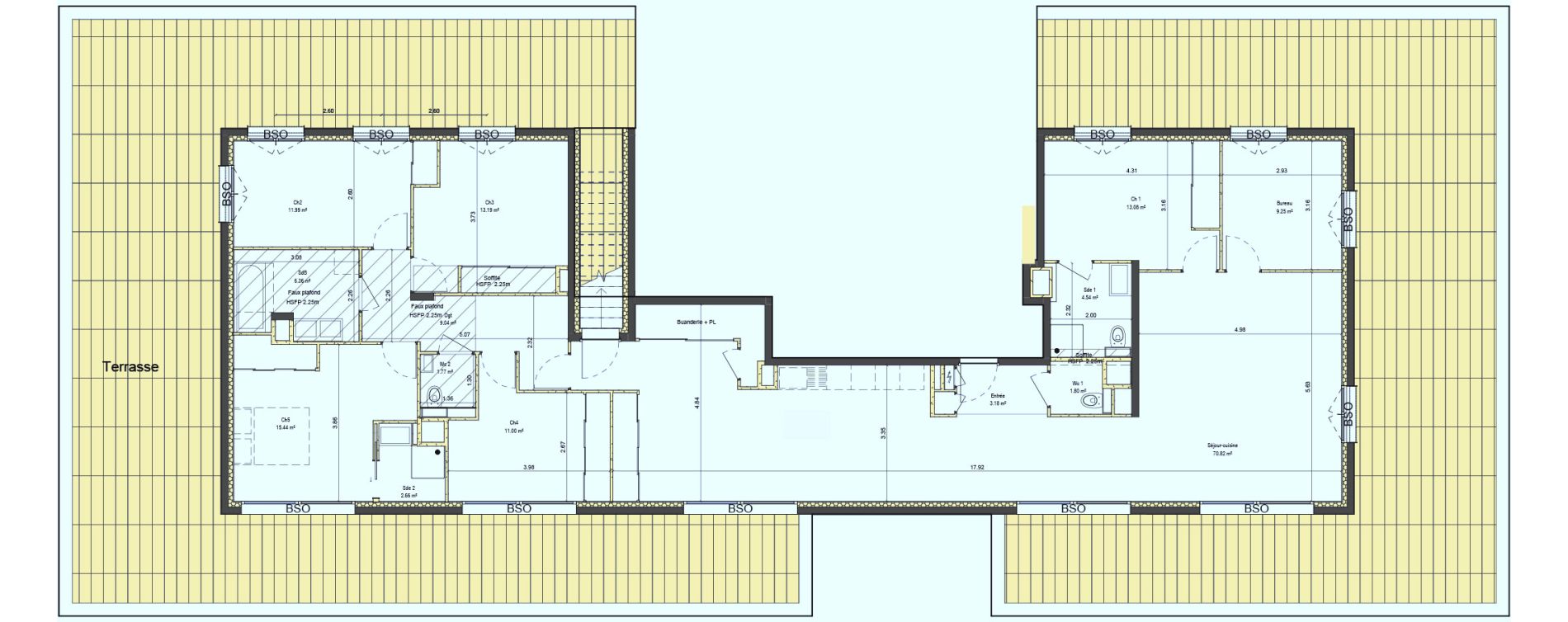 Appartement T7 de 174,12 m2 &agrave; Lyon La croix-rousse (1er/4eme)