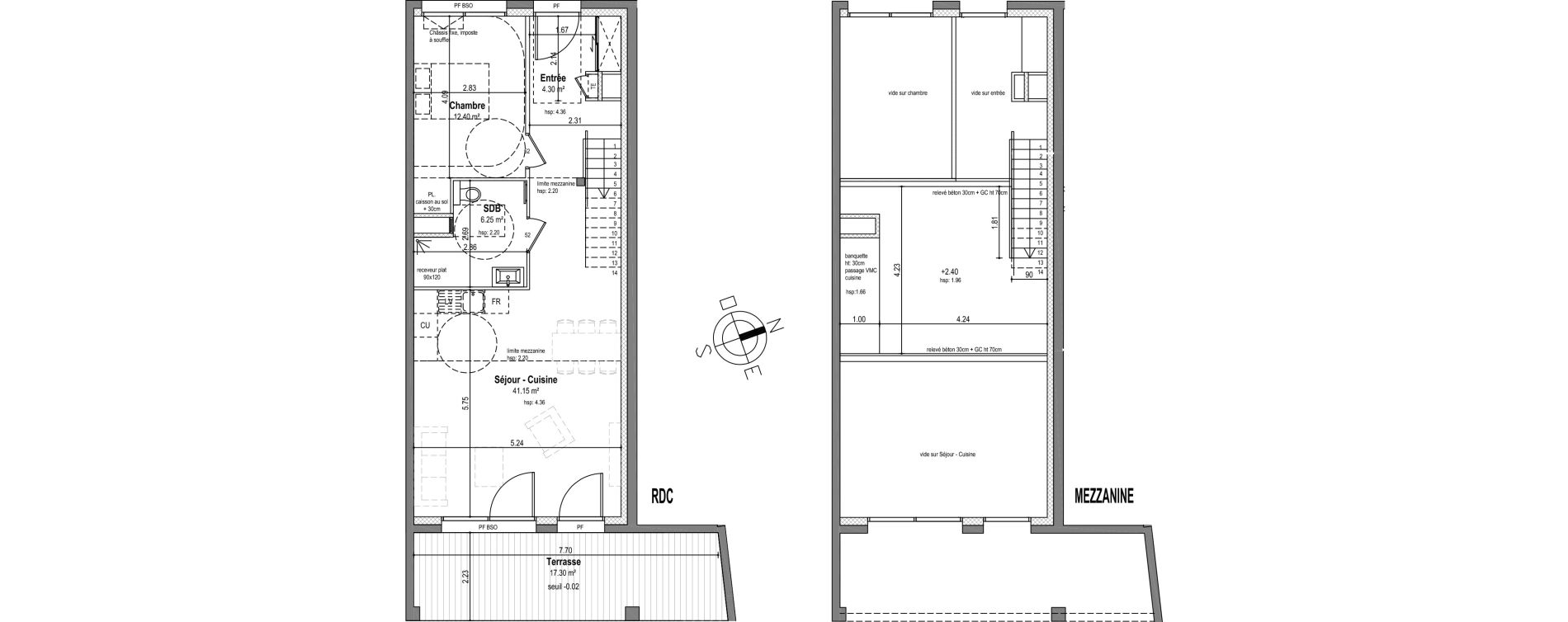 Appartement T2 de 80,90 m2 &agrave; Lyon Gerland (7eme)