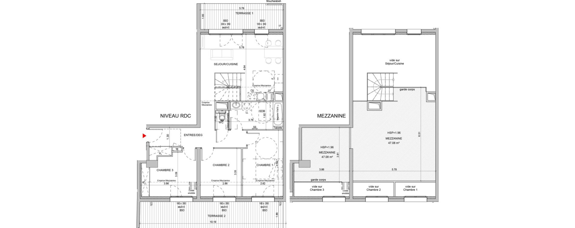 Appartement T4 bis de 123,10 m2 &agrave; Lyon Yves farges (7eme)
