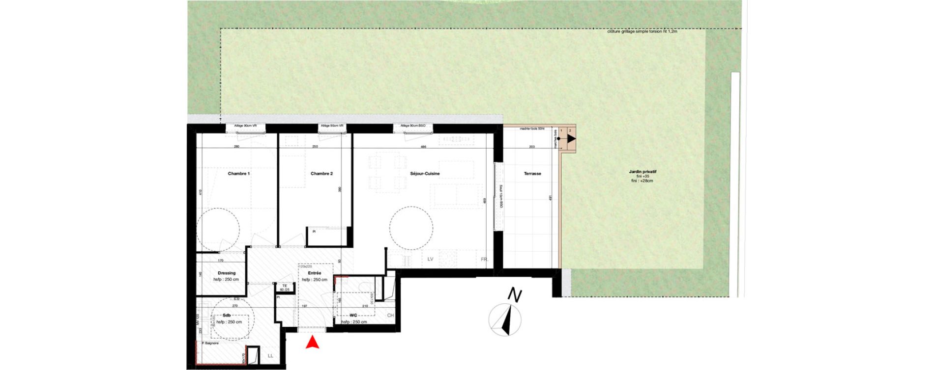 Appartement T3 de 62,80 m2 &agrave; Lyon Petite guille (8eme)