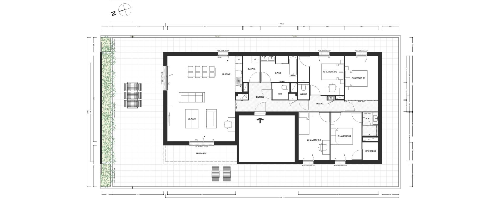 Appartement T5 de 120,50 m2 &agrave; Lyon Feuillat (3eme)