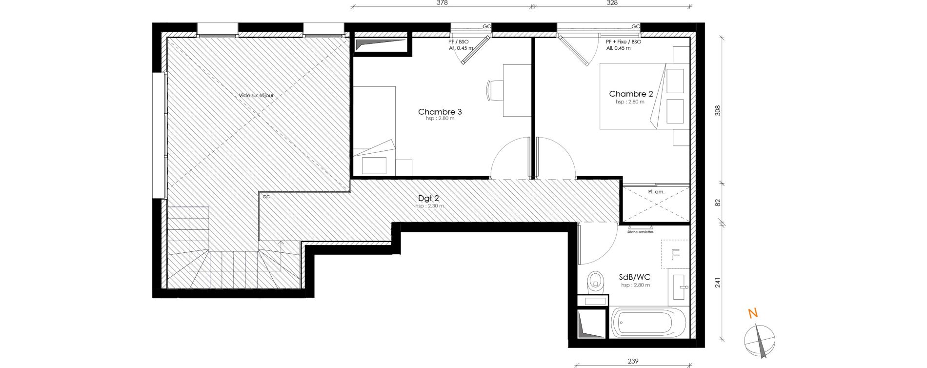Appartement T4 de 91,65 m2 &agrave; Lyon Transvaal (8eme)
