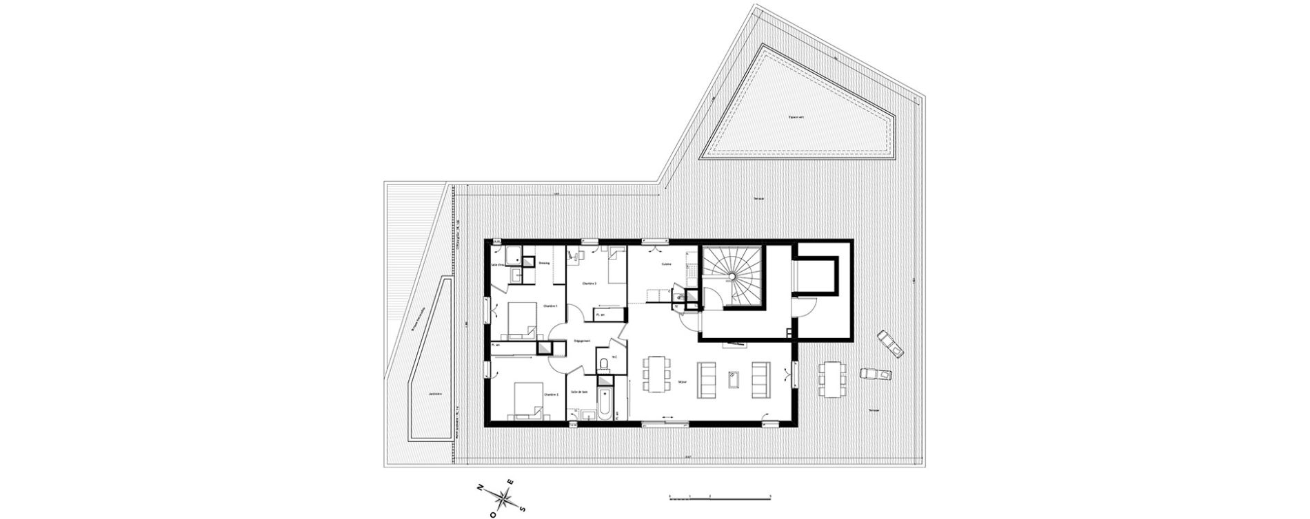 Appartement T4 de 102,96 m2 &agrave; Lyon Pierre valdo (5eme)