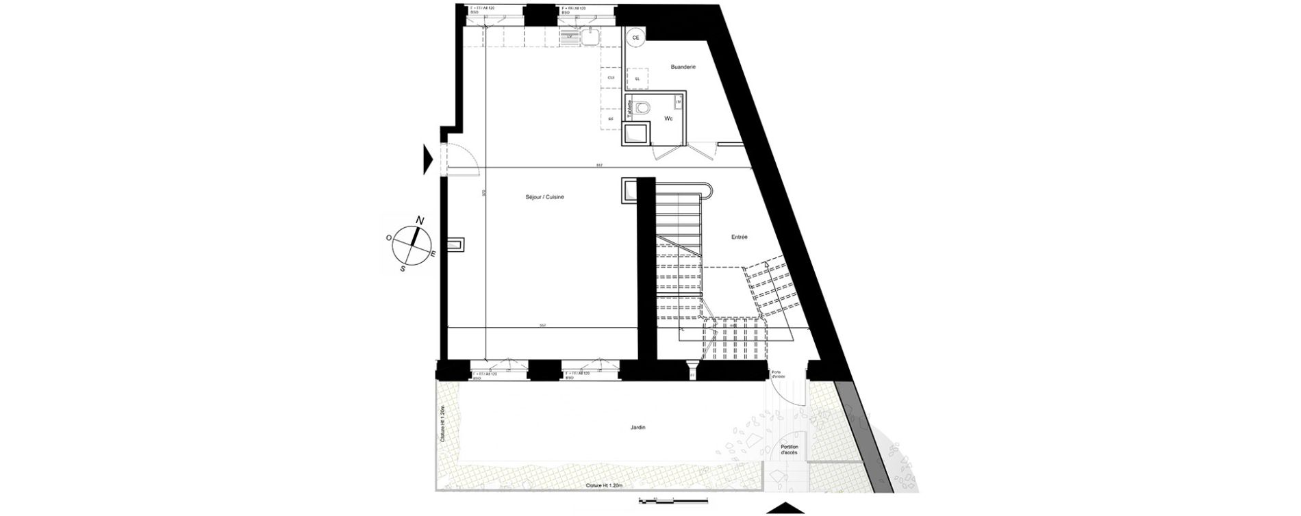 Maison T5 de 146,05 m2 &agrave; Lyon Point-du-jour (5eme)
