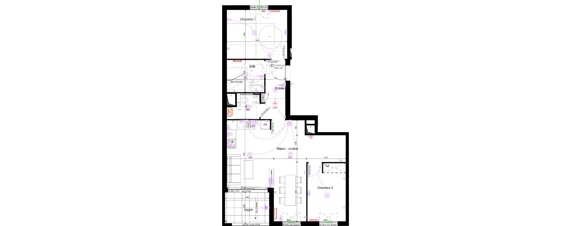 Appartement T3 de 67,43 m2 &agrave; Lyon Bellecombe - thiers (6eme)