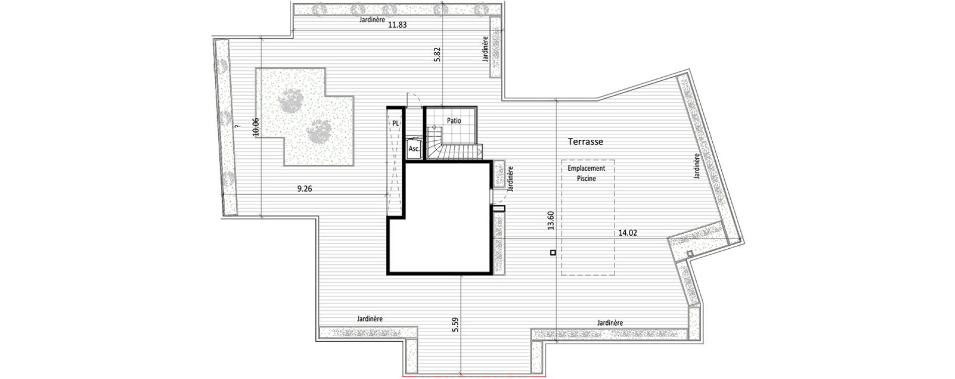 Appartement T5 de 144,76 m2 &agrave; Lyon Point-du-jour (5eme)