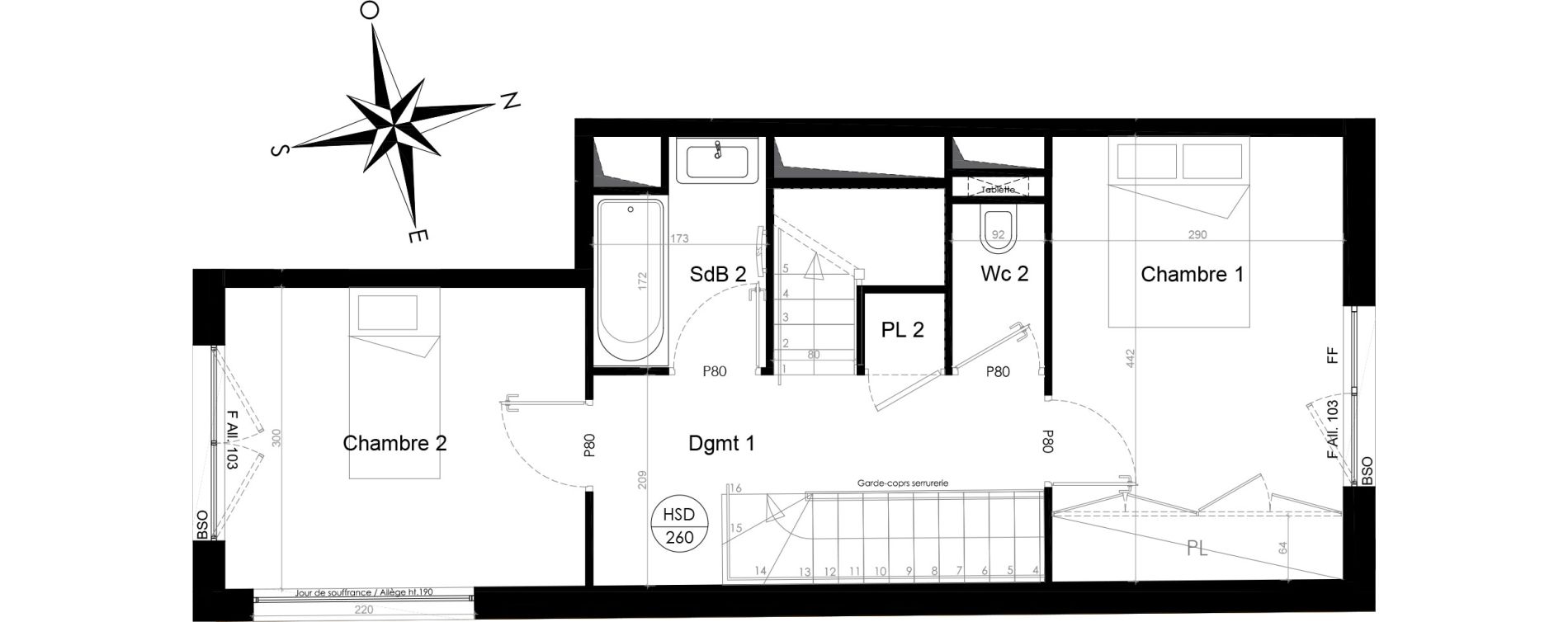 Maison T4 de 112,00 m2 &agrave; Lyon Point-du-jour (5eme)
