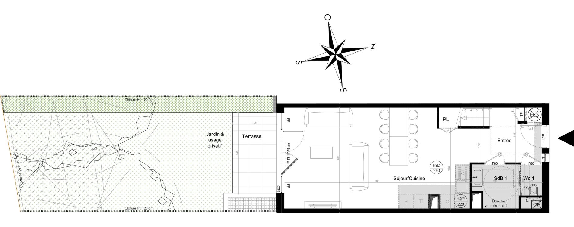 Maison T4 de 94,80 m2 &agrave; Lyon Point-du-jour (5eme)