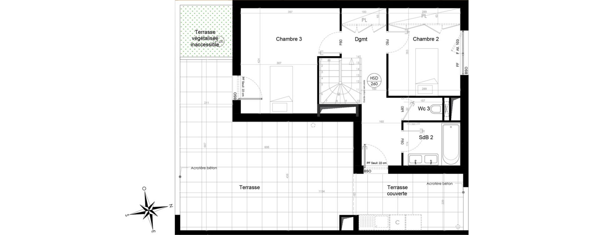 Maison T4 de 113,70 m2 &agrave; Lyon Point-du-jour (5eme)