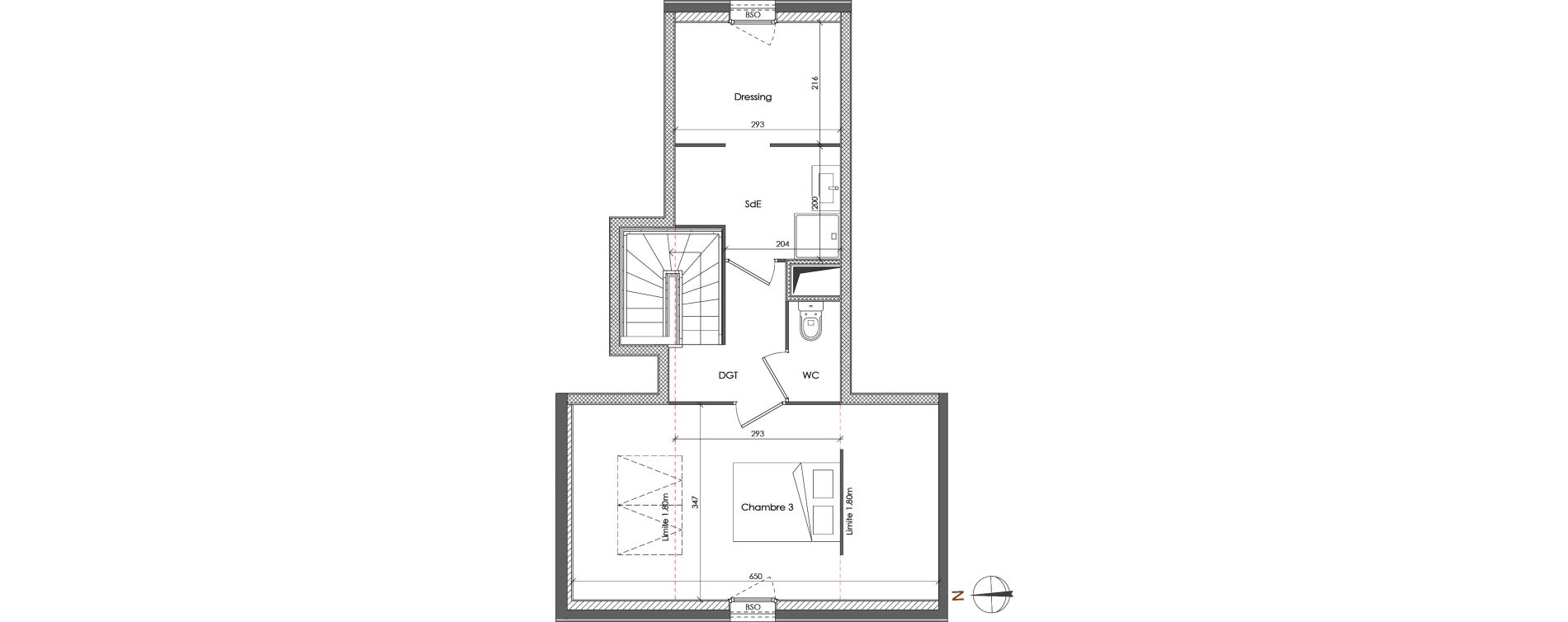 Duplex T4 de 93,03 m2 &agrave; Lyon Gerland (7eme)