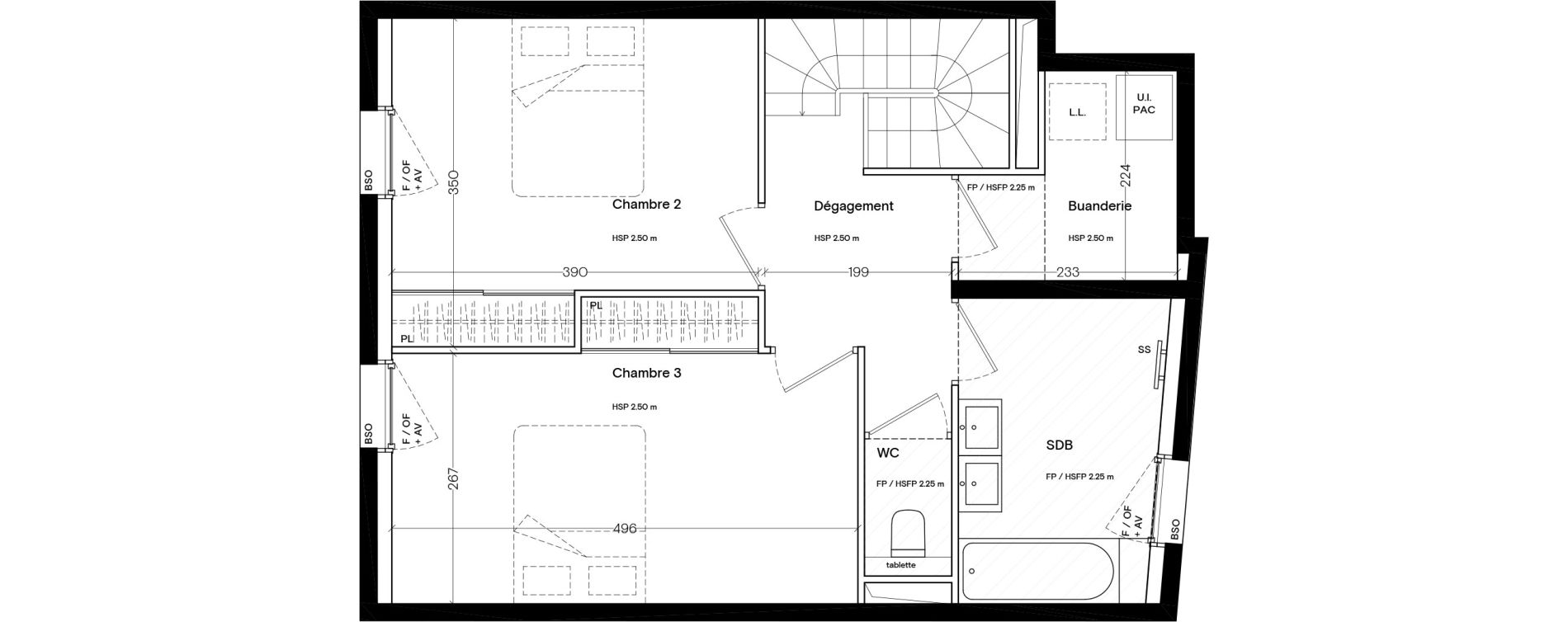 Duplex T4 de 99,50 m2 &agrave; Lyon La croix-rousse (1er/4eme)