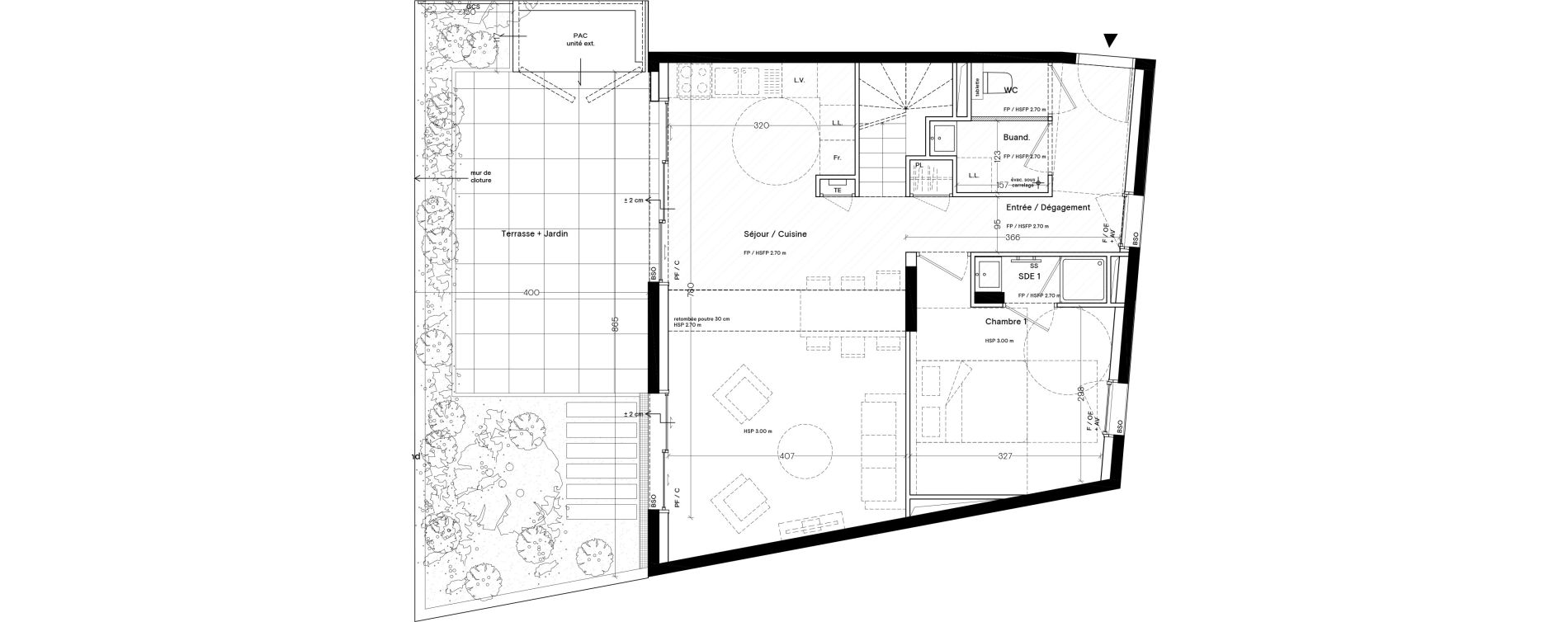 Duplex T5 de 108,30 m2 &agrave; Lyon La croix-rousse (1er/4eme)