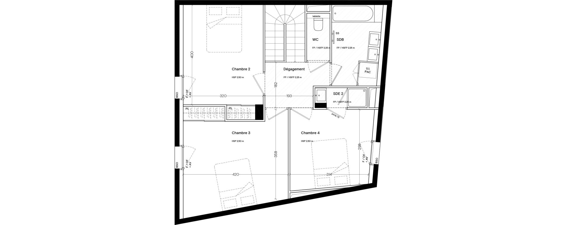 Duplex T5 de 108,30 m2 &agrave; Lyon La croix-rousse (1er/4eme)