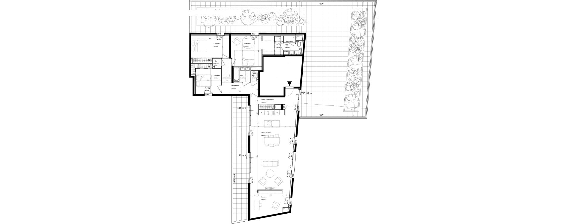 Duplex T5 de 130,70 m2 &agrave; Lyon La croix-rousse (1er/4eme)